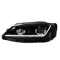 Phare avant style B8 pour Volkswagen Sagitar MK6 (2011-2018) avec feux de jour LED et clignotants, sans source lumineuse, pour mise à niveau