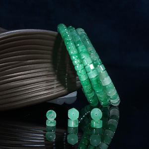 Perles de jade <span class=keywords><strong>Dulong</strong></span> vert africain naturel pour la fabrication de bijoux en vrac Usine de vente chaude Bijoux ronds Perles de jade en vrac - Product Image 3