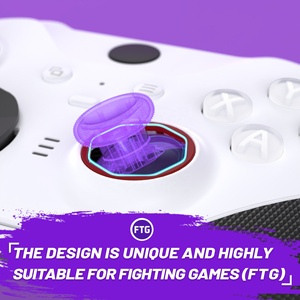 Carmine <strong>Red</strong> Redesigned Octagonal Gated Sticks Accent Rings for <strong>Xbox</strong> Series X/S <strong>Controller</strong> EXtremeRate ASR Version Shell - Product Image 6