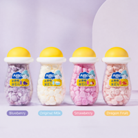 Sans additifs, bonbons gélifiés pour enfants. Ils sont fondants et sont une collation saine pour les enfants aux saveurs de fruits.