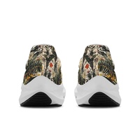 Baskets légères pour femme en cuir et maille, avec patchwork à motifs de champignons Amanita, logo personnalisable, semelle EVA, pour la marche et les occasions formelles, collection Printemps