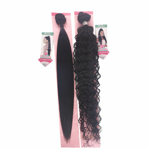 Extensions de cheveux synthétiques en queue de cheval EZ Bundle EZ-SEAWEED 36 pouces 100 grammes, mèches de cheveux brésiliens, cheveux ondulés - Product Image 1
