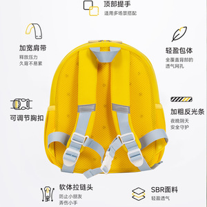 Cute Bear Cartoon Backpack For Toddlers 14 In Water Resistant School Bag Unisex Spring 2026 - Product Image 3