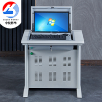 Bureau d'ordinateur moderne en métal inclinable pour salles de classe, bureaux, chambres, salles informatiques et salles de conférence