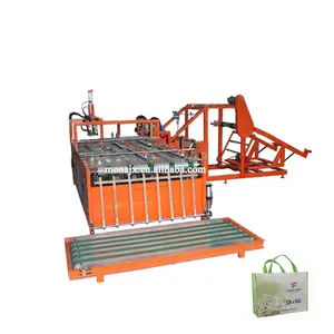 High speed pneumatic pp woven sack cutting machine and sewing machine 50kg pp bag making machine price