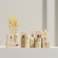 Bouteilles vides biodégradables en paille de blé de 50 ml à 500 ml pour cosmétiques, shampoings, lotions et sprays pour perruques