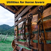 Horshi Coloré Cheval Bridle Rack Halter Cintre En Métal Bride Titulaire pour Cheval Grange Fournitures