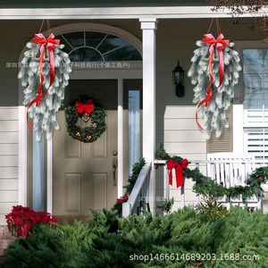 Décoration murale en aiguilles de pin artificielles de Noël, 30cm-100cm, en plastique, pour la décoration intérieure de la maison - Product Image 2