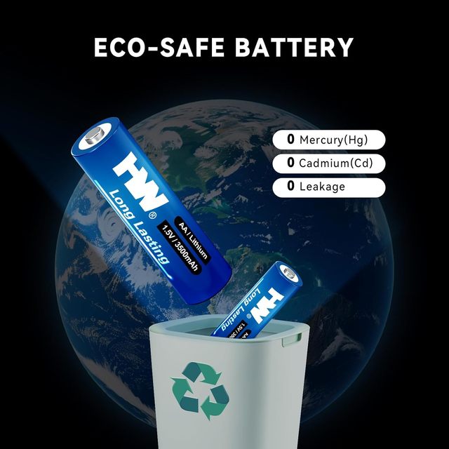 High Capacity AA FR6 L91 Lithium Battery 3500mAh 1.5V Long Lasting Primary Battery Factory Supplier