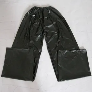 欧式雨衣黑色成人防水塑料裤