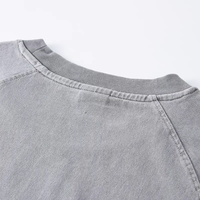2025 nouveau créateur de mode vêtements pour hommes 100% coton T-Shirt Style chinois bouffée Technique tricoté courte longueur grand surdimensionné