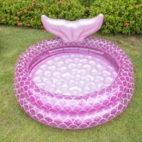 Piscine gonflable pour bébé en PVC rose avec 2 anneaux, queue de sirène, plusieurs tailles, pour jardin, piscine pour enfants, écologique, durable, portable