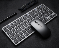Clavier et souris sans fil mini USB 2,4 G - Ultra fin, 1200 DPI, design ergonomique pour ordinateur portable/téléphone et bureau à domicile, en stock