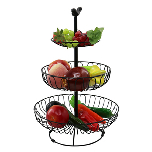 Wideny Noir 3 Niveaux Réglable En Métal Fruits Légumes <span class=keywords><strong>Panier</strong></span> <span class=keywords><strong>De</strong></span> Rangement Pour La Cuisine À La Maison <span class=keywords><strong>de</strong></span> <span class=keywords><strong>Bureau</strong></span> - Product Image 6