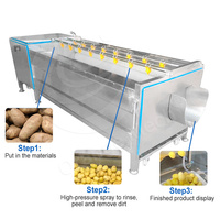 Orme Volautomatische Industriële Schone Wortelgroente, Verse Gemberfruit En Groenten, Wasmachine