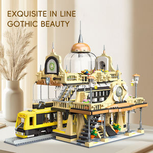 89136 Creative MOC Train Station Block Bricks Model Children Educational Assembly Building Block Set Plastic Toy Gift Juguete - Product Image 4