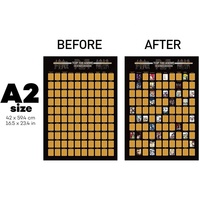 Meilleure affiche personnalisée pour enfants, cadeau 2022, A2 A3 A4, carte à gratter, carte de voyage à gratter, impression