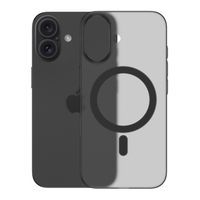Coque mate pour iPhone 16, noire givrée, en PP ultra-fin, design luxueux, compatible avec les modèles 15, 16, 17 Pro Max, coques magnétiques pour téléphone portable