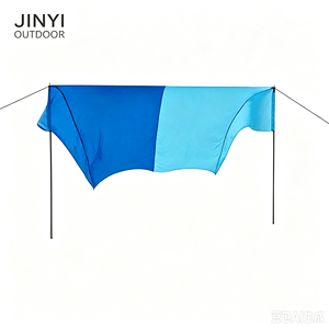 หลังคาคลุมชายหาดแบบพกพา กันแดด กันลม รูปทรงสี่เหลี่ยม สำหรับริมทะเล - Product Image 4