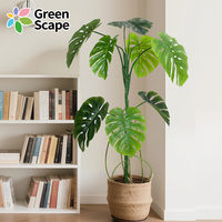 Plante artificielle en pot, feuillage vert mélangé, décoration de bureau et d'étagère, décoration intérieure