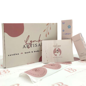 Emballage personnalisé pour flacon cosmétique, <span class=keywords><strong>bombe</strong></span> de bain pour cils, boîtes d'expédition <span class=keywords><strong>en</strong></span> papier ondulé pour l'emballage avec adhésif auto-collant - Product Image 3