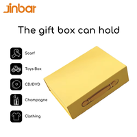 Boîtes cadeaux personnalisables de qualité supérieure, emballage jaune, boîte à robe avec poignée et insert en mousse pour boîte à bague de demande en mariage
