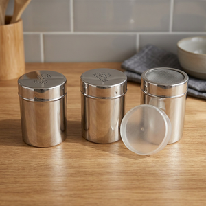 Hot Sale Elegant Stainless Steel <b>Salt</b> Pepper <b>Shaker</b> Set Modern Design Eco-Friendly Dishwasher Safe Mayur Exports Model 3570 - Product Image 3