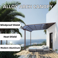 Auvent moderne en alliage d'aluminium pour terrasse de villa, porte et fenêtre - Anti-UV, résistant au vent, durable, protection solaire extérieure