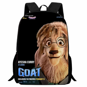 Mochila Infantil con Diseño de Dibujos Animados, Modelo Miracle Dream Team Goat, para Estudiantes, de Doble Asa, para Almacenamiento, para Uso Diario - Product Image 1
