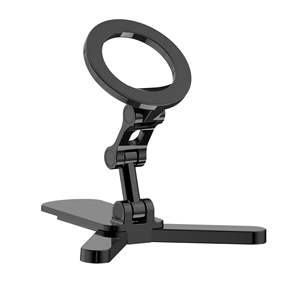 Magnetic Phone Mount Aviation Aluminum Dual Bearing 360 Degree <b>Rotation</b> 2 in 1 Ring Stand for Car <b>Desk</b> Kitchen Yoga - Product Image 1