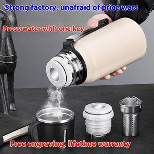 <span class=keywords><strong>Grande</strong></span> <span class=keywords><strong>Capacité</strong></span> Portable En Acier Inoxydable Bouteille D'eau Gobelet Isotherme Fiole À Vide <span class=keywords><strong>Thermos</strong></span> avec Nouveau Design Couvercle Sports Drinkware - Product Image 5