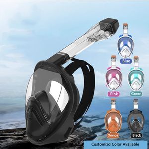 Máscara de Snorkel de Rosto Inteiro Atualizada com Tubo, Respirável, Antiembaçante e Proteção UV para Esportes Aquáticos e Natação – Preço de Atacado - Product Image 2