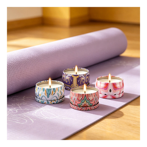 Kits de fabrication de bougies mates avec pots et couvercles, présentation de luxe, formule de soja aromathérapeutique, collection de décoration intérieure boutique, présentoir - Product Image 5