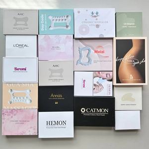 Masajeador facial de cerámica Gua Sha de Corea del Sur, placa de desguace facial Universal, técnica tallada, diseño grabado, artesanías de piedra - Product Image 5