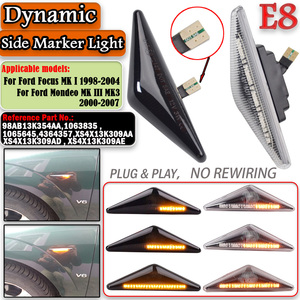 Señal de giro dinámica LED, marcador lateral, luz de guardabarros, indicador frontal de dirección para Ford Mondeo MK3 2000-2006 Focus MK1 1998-2004 - Product Image 2