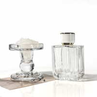 Bouteille en verre de forme unique de haute qualité, bouteille d'huile essentielle de 100 ml, flacons de parfum transparents, atomiseur, flacons pulvérisateurs