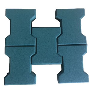 بلاط أرضيات مرآب من العشب الاصطناعي ، أرضيات مطاطية متشابكة ، بلاط مطاطي خارجي ، أرضيات عظم الكلب ، أرضيات رصف - Product Image 1