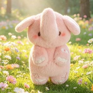 Nuovo Arrivo: Peluche di Elefanti Piccoli e Accoppiati, Regalo di San Valentino, Morbido Giocattolo Animale Blu e Rosa - Product Image 2