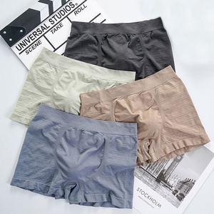 Popular Wholesale Mid-waist Men's Underwear Breathable Rraceless <b>Boxers</b> Comfortable Four-color High Elastic <b>Boxers</b> <b>Pants</b> - Product Image 1
