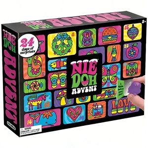 Nouveau <span class=keywords><strong>Calendrier</strong></span> de l'Avent Nee Dohh 24 pièces/ensemble Boîte Mystère Jouets Squishy Cadeau pour Enfants Noël Pâques Fêtes Jouets Anti-Stress - Product Image 1