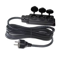 Multiprise Schuko 3 prises avec protection IP54