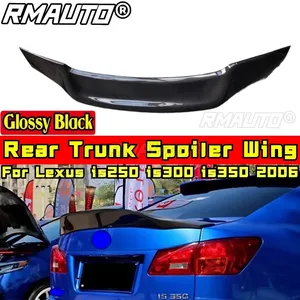 For Lexus Is250 Is300 Is350 2006 Body Kit Rear Wing Glossy <b>Black</b> R Style Rear <b>Trunk</b> Splitter Rear <b>Trunk</b> Wing Car Accessories - Product Image 4