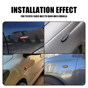 2 Piezas de Luces Intermitentes LED Dinámicas para Toyota Yaris COROLLA Auris Mk1 E15 RAV4 Mk3 Mk2 P9, Luces Indicadoras Laterales - Product Image 5