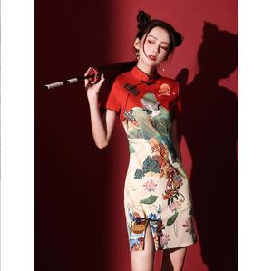 Korean Short Dresses - Short Asian Dresses - Knee Length Vintage Style