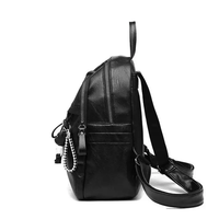 Sac à dos tendance grande capacité en cuir PU pour femme, style universitaire, idéal pour les voyages et les étudiants