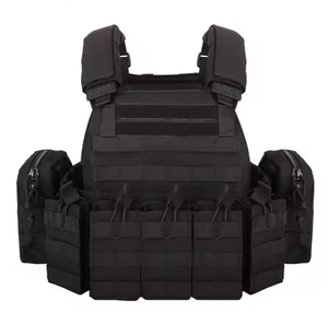 DFV01 Gilet tactique léger noir kaki vert, porte-charge, porte-chargeurs, pour assaut rapide, porte-magazines - Product Image 3