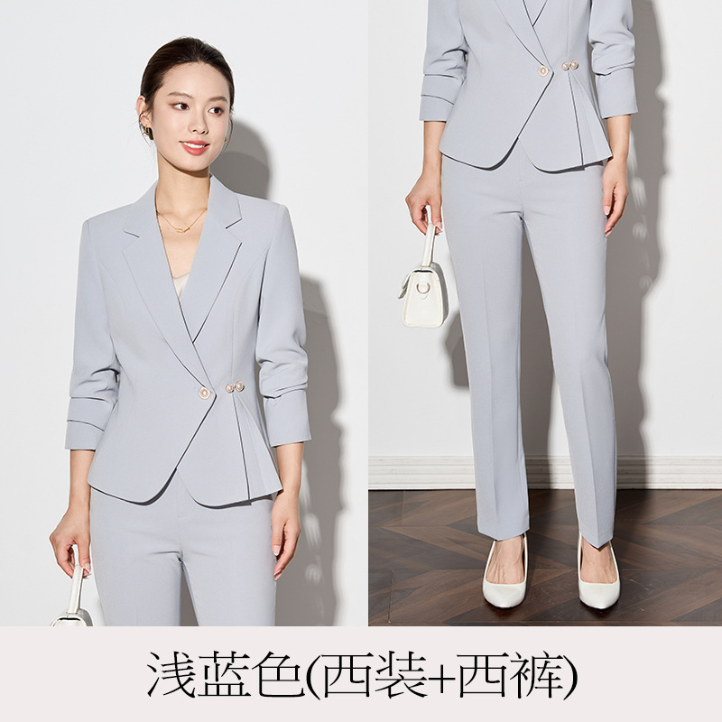 Light blue suit pants