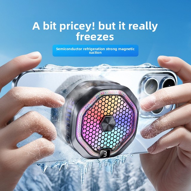 Magnetic Mobile Phone Radiator Dual-Core Semiconductor Cooling Back Clip Gaming Radiator Wholesale