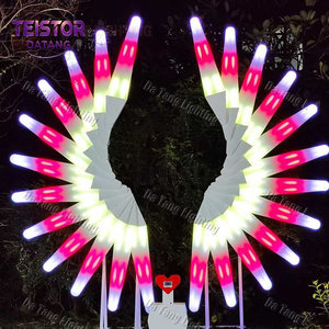 Luz con Motivo de Alas de Ángel de Tamaño Personalizado para Proyectos de Iluminación Comercial Navideña en Exteriores - Product Image 3