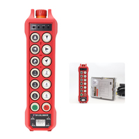 Control Remoto Inalámbrico para Grúa de 12 Teclas con Doble Velocidad y Bloqueo, Antiinterferencias, Parada de Emergencia, Certificado CE
